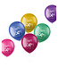 Ballonnen Shimmer 50 Jaar Meerkleurig 33cm | 6 stuks