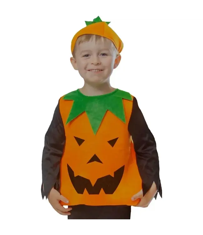 Verkleedpak pompoen | 128 - 142 cm
