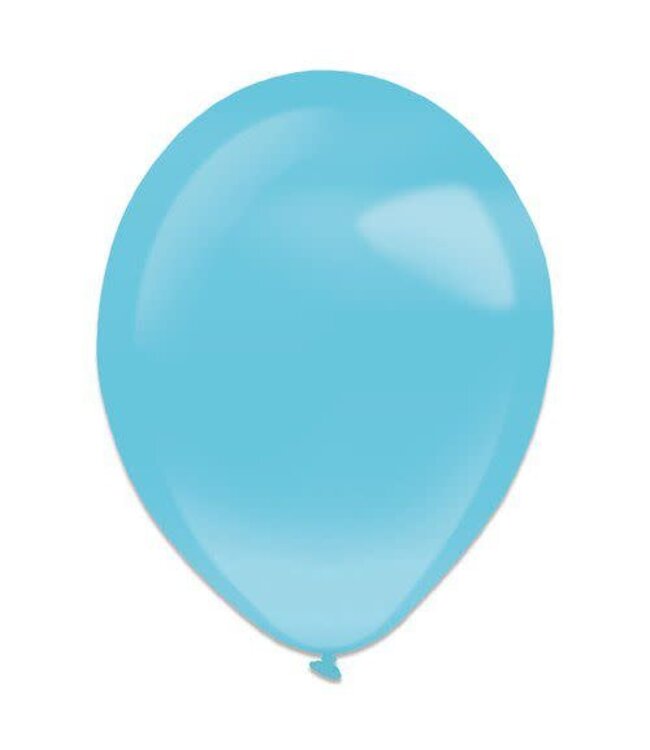 Ballonnen Pearl Caribbean blue| 14"=35 cm | 50 stuks