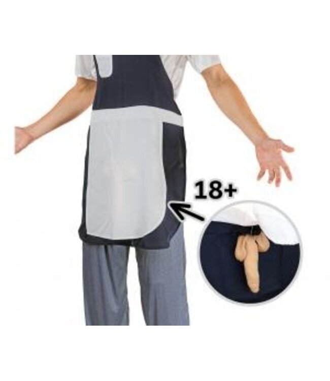 Verkleedset kok volwassenen + piemel | Maat 56