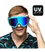 Party Skibril NEON blauw