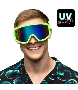 Party skibril NEON groen