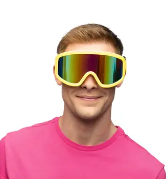 Party Skibril NEON geel