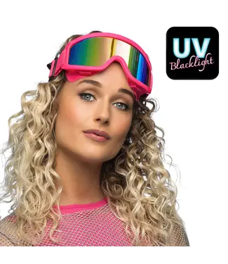 Party Skibril NEON roze