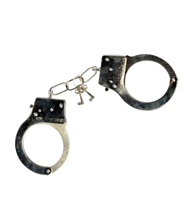 Metalen handboeien Glam zilver