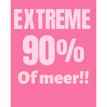 EXTREME SALE 90% of meer!