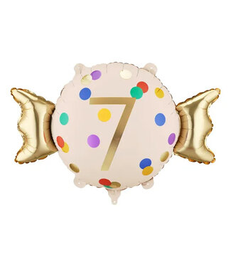 PartyDeco Folieballon snoepje 7 | 61 x 37 cm