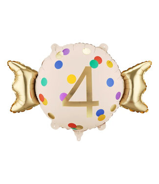 PartyDeco Folieballon snoepje 4 | 61 x 37 cm