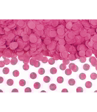 PartyDeco OUTLET Confetti donkerroze luxe - 15 gram