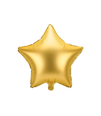 Folieballon ster matgoud | 48 cm
