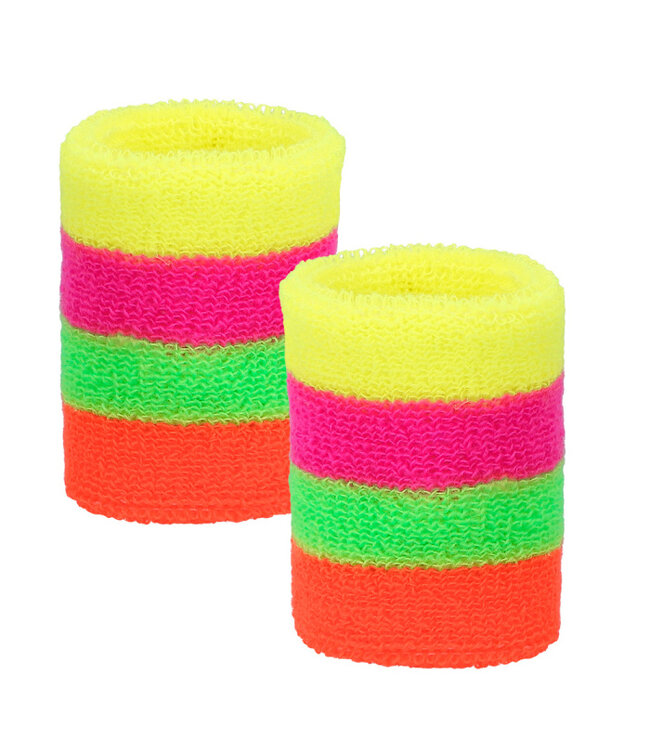 Set 3 zweetbandjes neon UV Blacklight