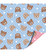 Cadeaupapier Little Bear pink/blue | 70x200cm | Dubbelzijdig