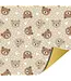 Cadeaupapier Little bear beige | 70x200cm | Dubbelzijdig
