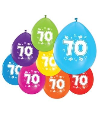 Globos Ballonnen 70 jaar | 8 stuks | Feest!