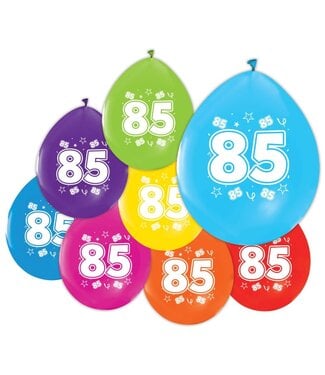 Globos Ballonnen 85 jaar | 8 stuks | Feest!