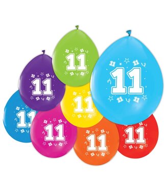 Globos Ballonnen 11 jaar | 8 stuks | Feest!