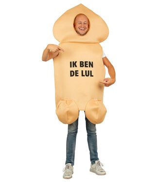 Vrijgezellenfeest kostuum Ik ben de lul | Onesize