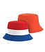 Bucket hoed Oranje / Rood/wit/blauw Omkeerbaar