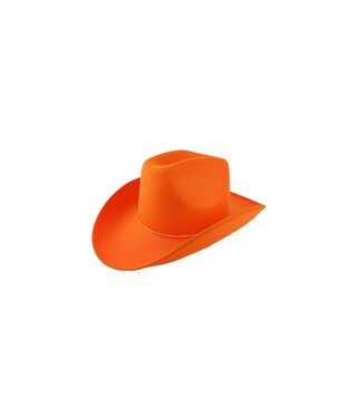 Cowboyhoed oranje vilt