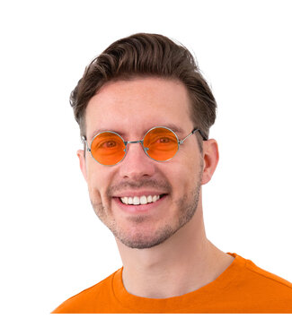 PartyPal Hippiebril oranje