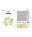 Happy Birthday Ballonnen Groen, Beige en Goud 30 cm | 6 Stuks