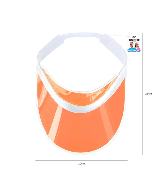 Zonneklep oranje