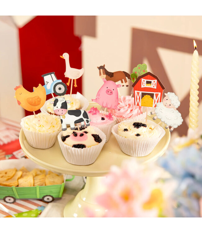 Toppers boerderij | 9 stuks