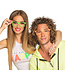 Party bril neon oranje