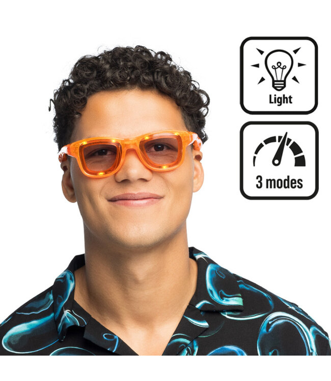 LED partybril Blink oranje