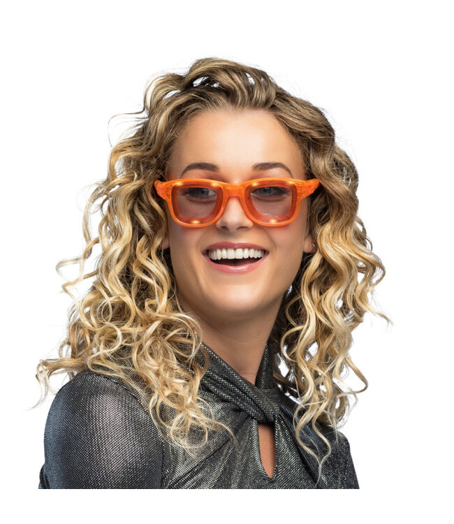 LED partybril Blink oranje