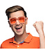Partybril Bling bling oranje