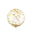 Orbz ballon met gouden stippen |  40 cm