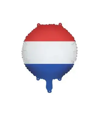 PartyDeco Folieballon Nederlandse vlag | 35 cm