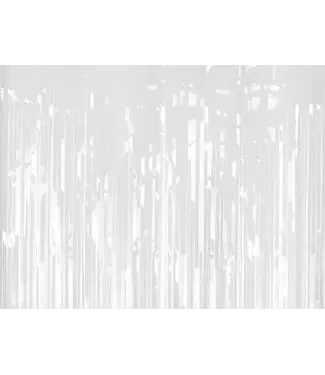 PartyDeco Backdropgordijn wit | 100x200cm