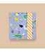 Cadeaupapier Party Animals Blue - Stripe Salmon | 70 x 300 cm