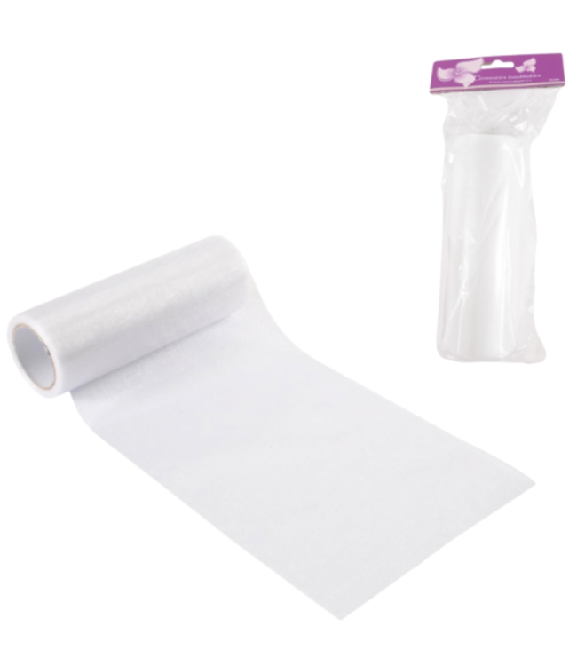 Organza wit op rol | 15cm x 10m