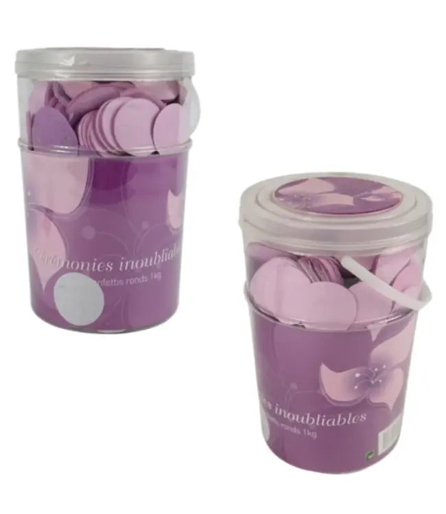 Confetti in emmer | 1 kilo | Roze/paars/wit