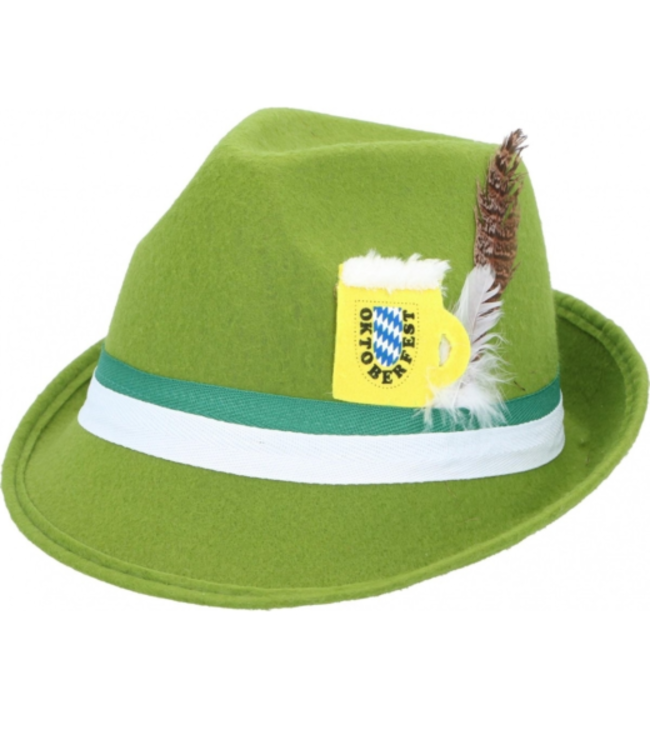 Oktoberfest Hoed Tiroler Groen