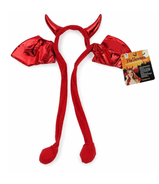 Feestdeco Duivelsoortjes rood | Bewegende oren!