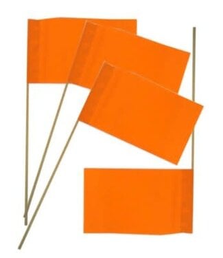 Zwaaivlaggetjes oranje | 50 stuks