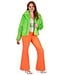 Flared broek Neon oranje | Maat L-XL