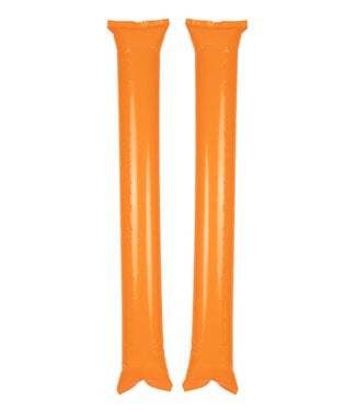Cheering sticks oranje | 2 stuks | 60 x 10 cm