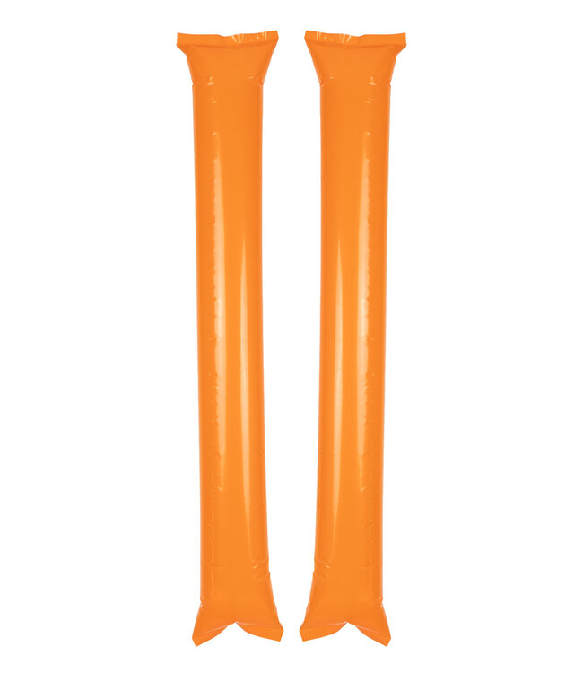 Cheering sticks oranje | 2 stuks | 60 x 10 cm