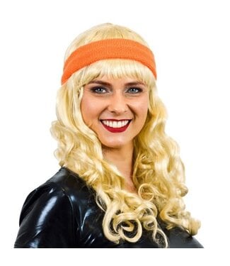 Haza Hoofdband Neon oranje | 1 stuks | Zweetband