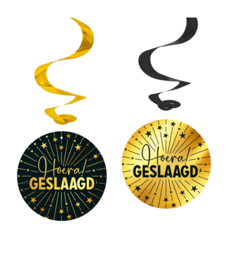 Fiesta Swirls Geslaagd | 4 stuks | Golden Celebrations