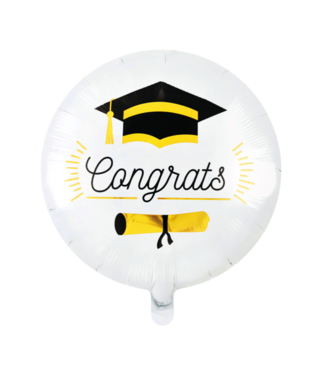 Fiesta Folieballon Geslaagd Congrats | 40 cm