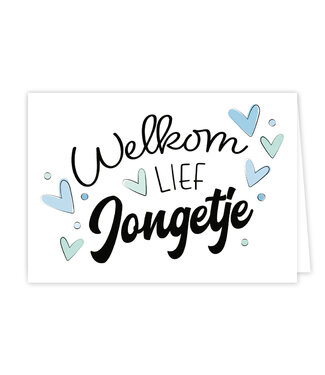 Artige Wenskaart | Welkom lief jongetje