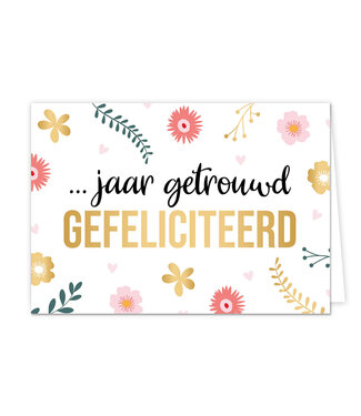 Artige Wenskaart | ... jaar getrouwd