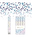 Confettikanon Gender Reveal | Blauwe & lichtblauwe confetti | 40 cm