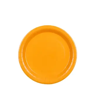 PartyDeco Bordjes oranje | 8 stuks | 23 cm